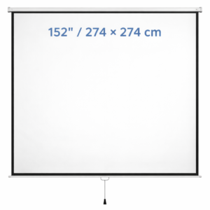 SINOSCREEN M274 Manual Pull-Down Projection Screen (274 × 274 cm)